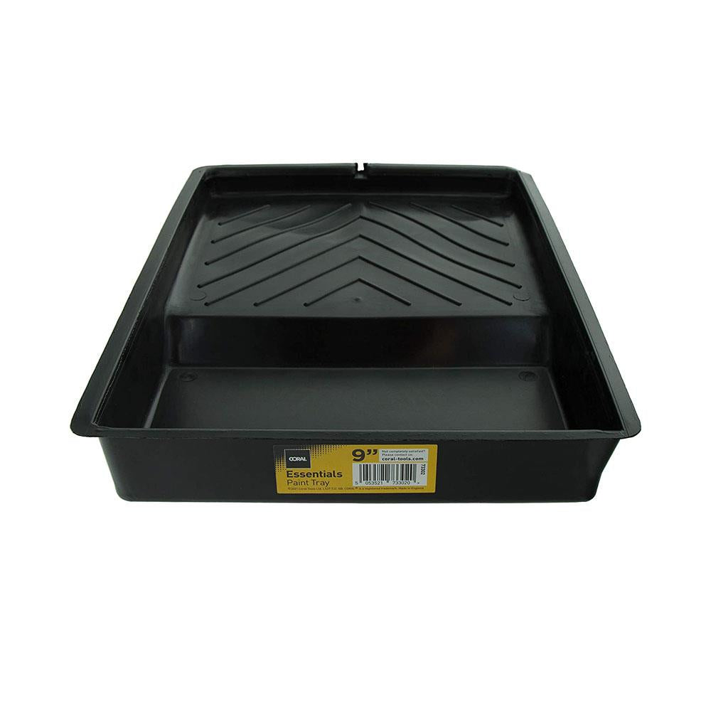 Coral Essentials Plastic Paint Roller Tray For Covers Up To 9 Inch - Black Secondary image