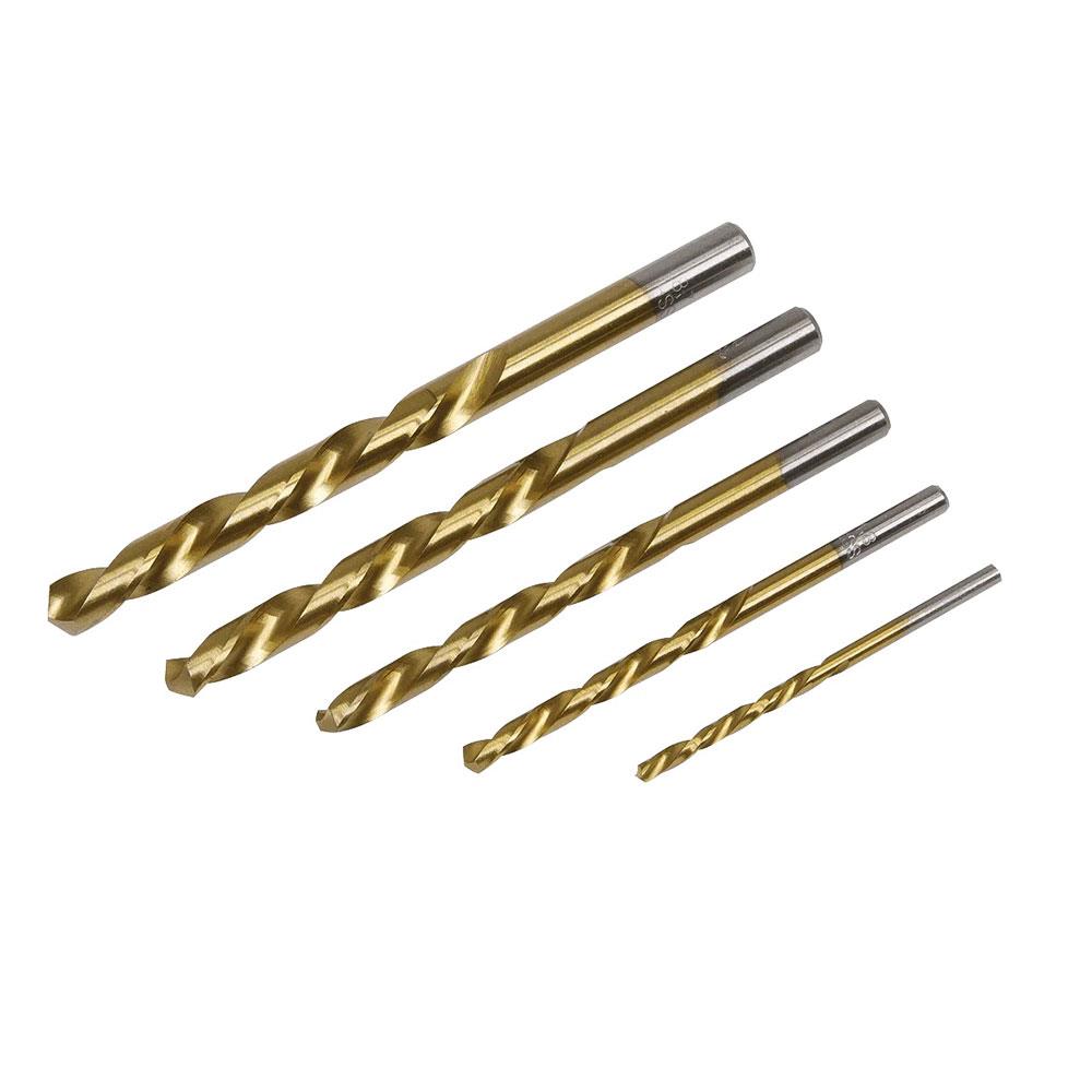 Sealey Left Hand Spiral Drill Bit Set - 5 Pieces