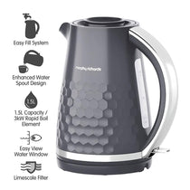 Morphy Richards Hive Jug Kettle 3000 W 1.5 Litre - Grey