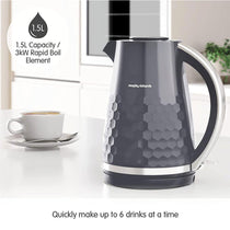 Morphy Richards Hive Jug Kettle 3000 W 1.5 Litre - Grey