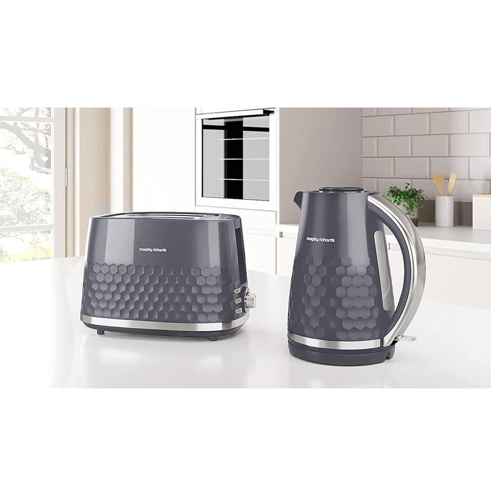 Morphy Richards Hive Jug Kettle 3000 W 1.5 Litre - Grey