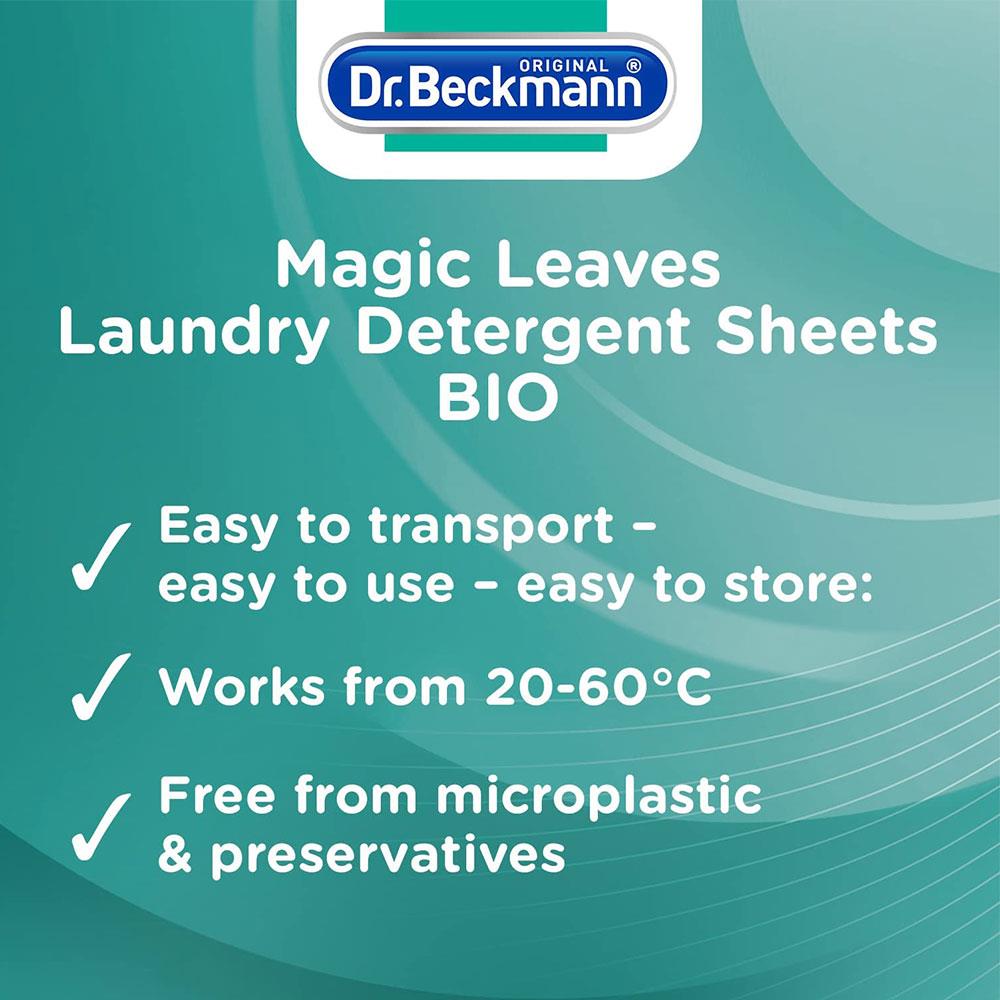 Dr Beckmann Magic Leaves Bio Laundry Detergent Sheets - 25 Washes