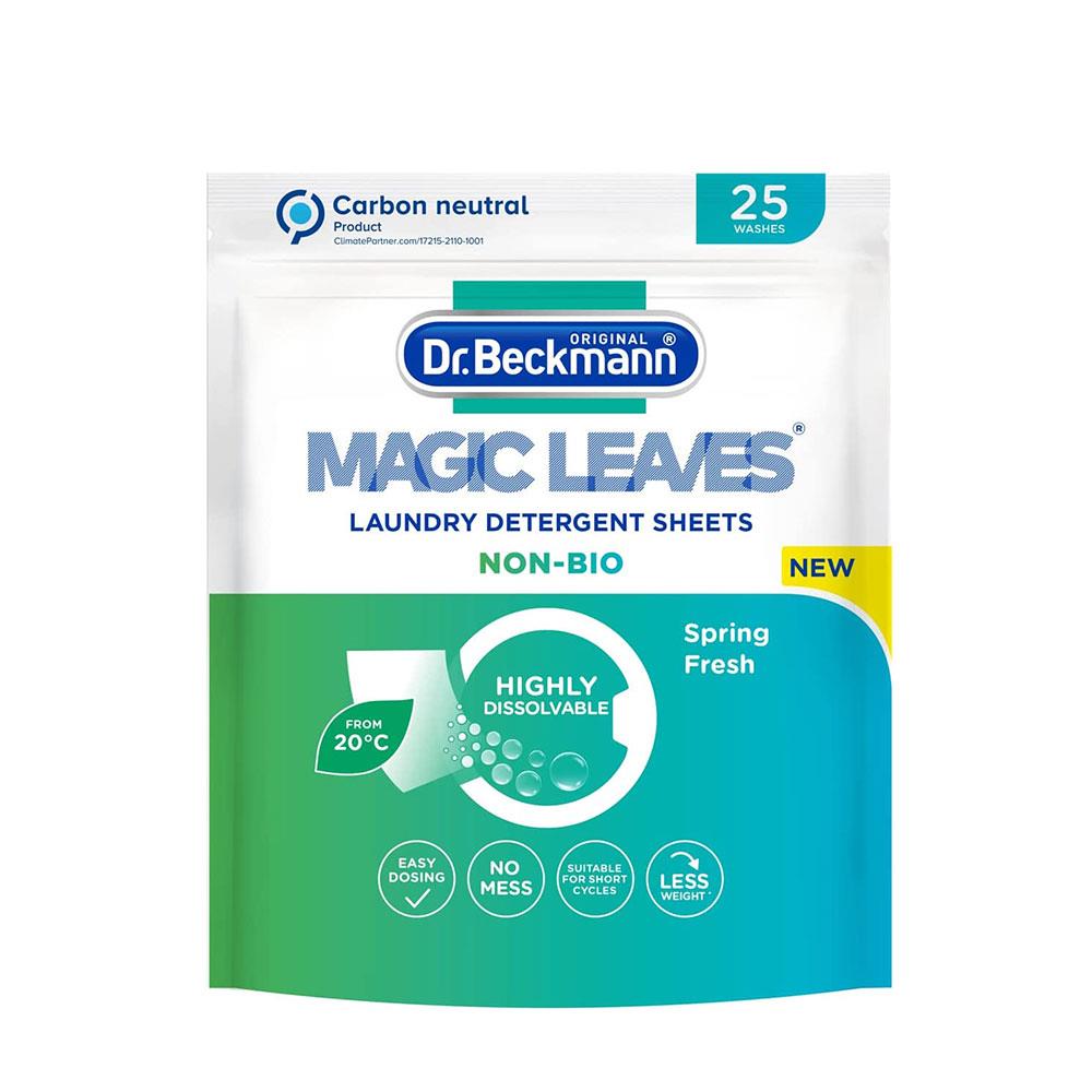 Dr. Beckmann Magic Leaves Non-Bio Laundry Detergent Sheets - 25 Washes Main image