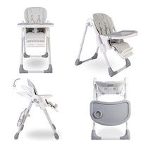 Red Kite Feed Me Lolo Luxury High Lo Highchair Six Height Adjustable - Grey