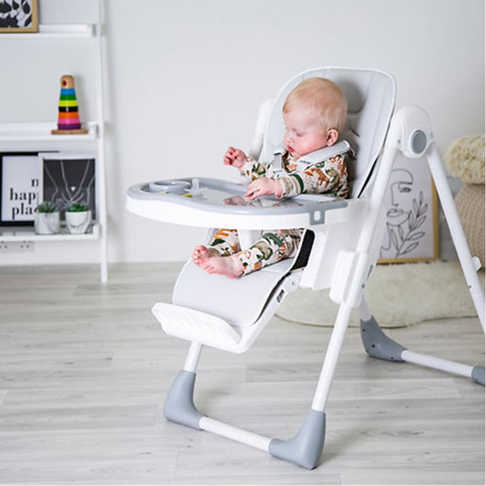 Red Kite Feed Me Lolo Luxury High Lo Highchair Six Height Adjustable - Grey
