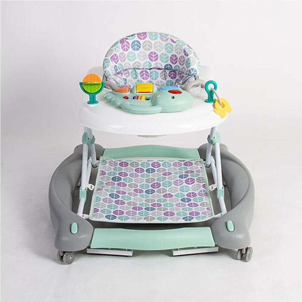 Red Kite Baby Go Round Twist And Walk 3 In 1 Baby Walker Rocker And Push Along - Aqua Dino