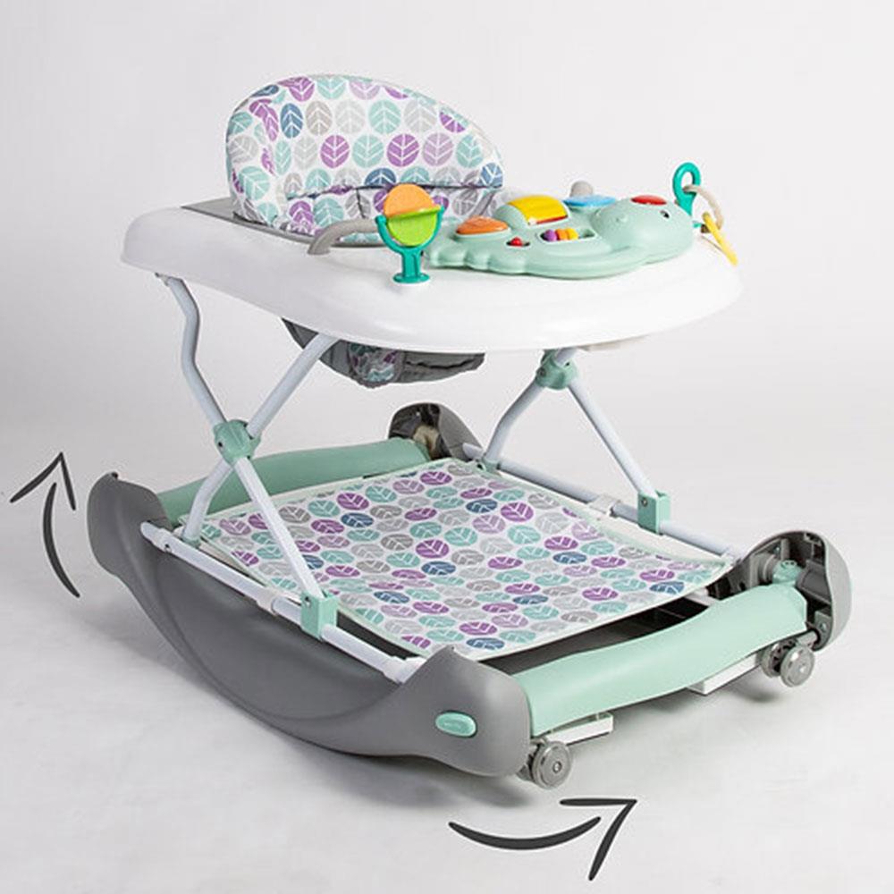 Red Kite Baby Go Round Twist And Walk 3 In 1 Baby Walker Rocker And Push Along - Aqua Dino