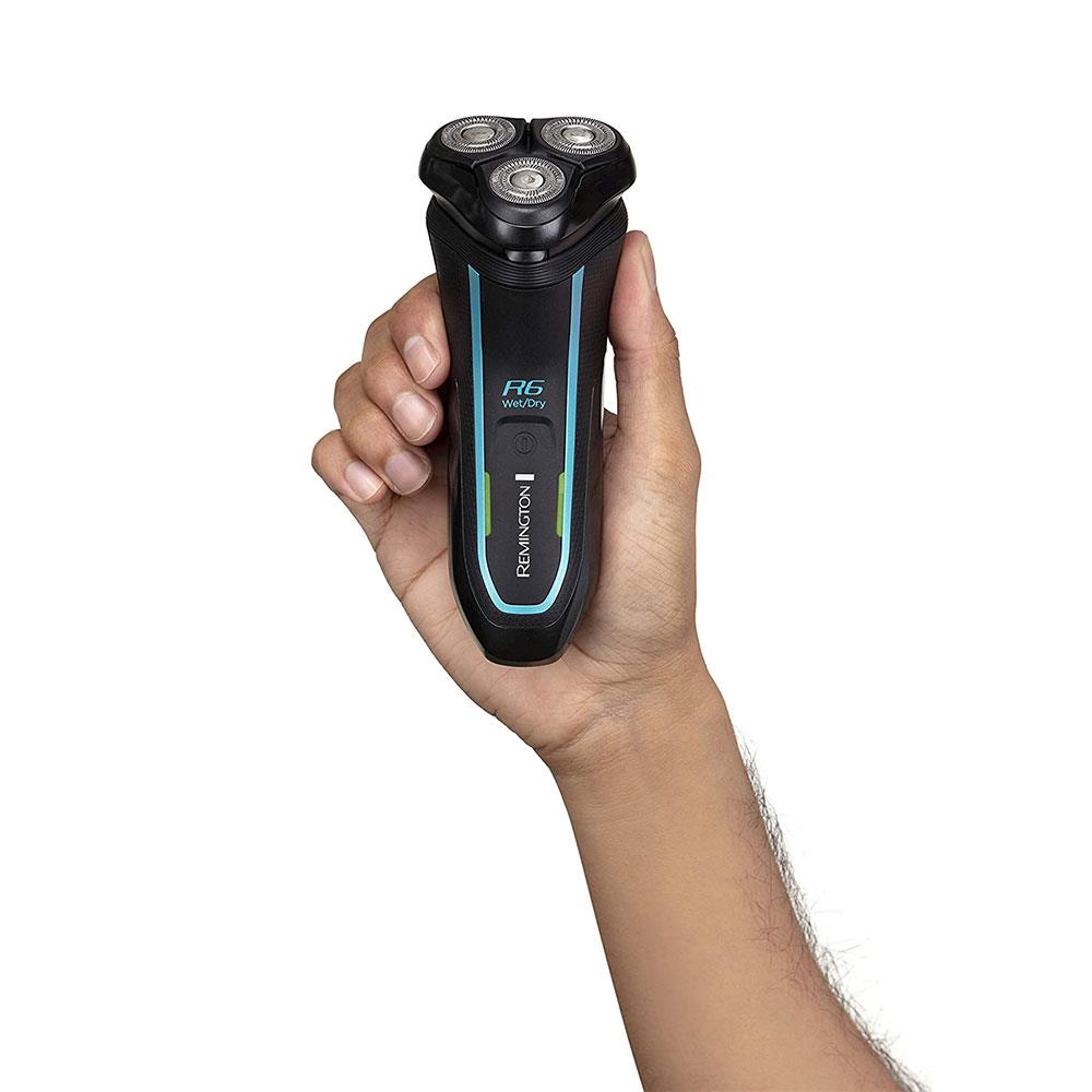 Remington R6 Style Series Aqua Wet And Dry Rotary Electric Shaver - Black