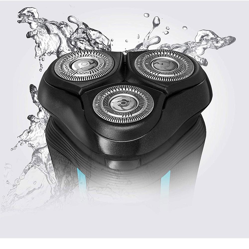 Remington R6 Style Series Aqua Wet And Dry Rotary Electric Shaver - Black