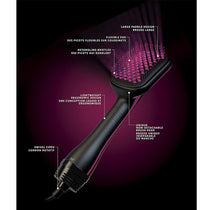 Revlon Perfectionist 2-In-1 Lonising Paddle Brush Hair Dryer 1000 W- Black