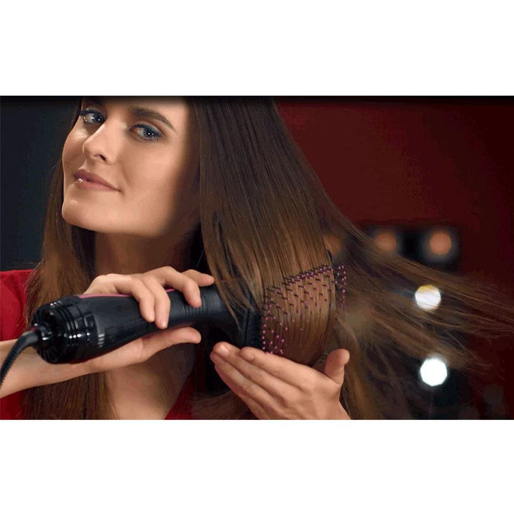 Revlon Perfectionist 2-In-1 Lonising Paddle Brush Hair Dryer 1000 W- Black
