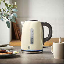 Russell Hobbs Quiet Boil Jug Kettle Stainless Steel 3000 W 1.7 Litre - Cream