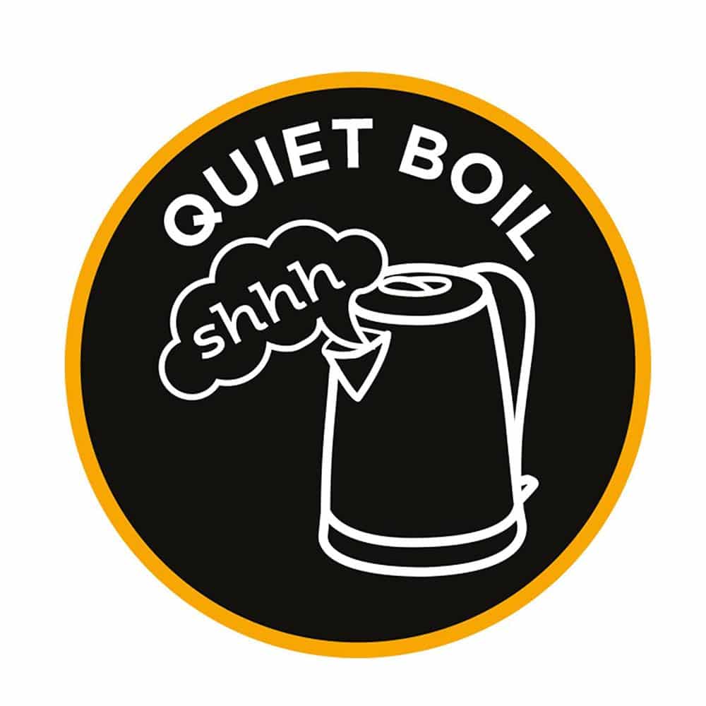 Russell Hobbs Quiet Boil Jug Kettle Stainless Steel 3000 W 1.7 Litre - Black
