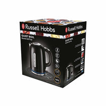 Russell Hobbs Quiet Boil Jug Kettle Stainless Steel 3000 W 1.7 Litre - Black