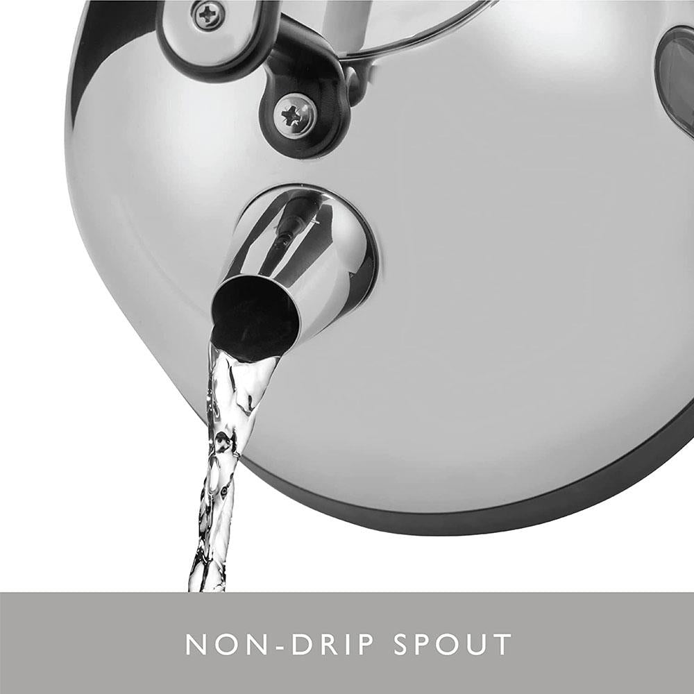 Dualit Dome Kettle Polished Stainless Steel 3000 W 2 Litre - Black
