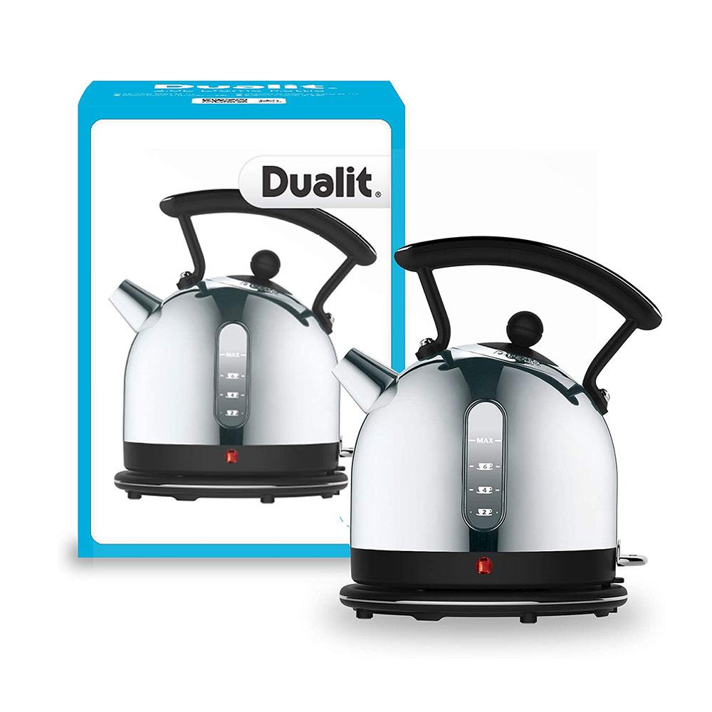 Dualit Dome Kettle Polished Stainless Steel 3000 W 2 Litre - Black