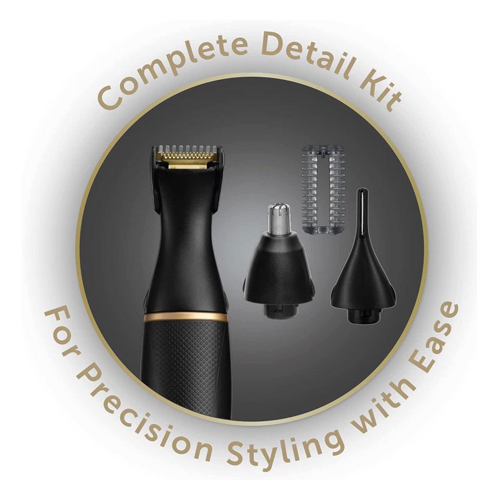 Remington T-Series Detail Grooming Kit Nose Ear Eyebrow Beard And Hair Trimmer - Black