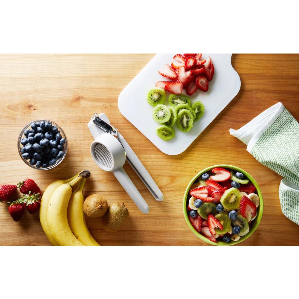 KitchenCraft Chef'n Freshforce Handheld Slicer For Chopping Vegetables And Fruit - Grey