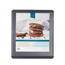 KitchenCraft Chicago Metallic Non Stick Large Heavy Duty Cookie Sheet Metal 40cm x 35cm - Grey