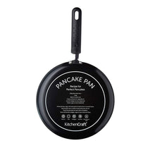 KitchenCraft Non-Stick Crepe And Pancake Frying Pan 24cm Stainless Steel - Black