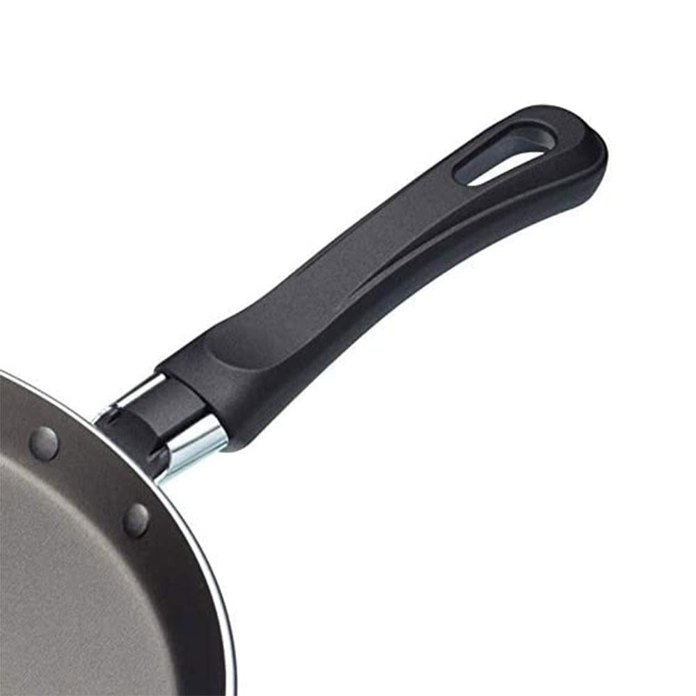 KitchenCraft Non-Stick Crepe And Pancake Frying Pan 24cm Stainless Steel - Black