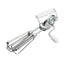 KitchenCraft Mechanical Side Handled Rotary Whisk Stainless Steel 24.5cm x 14cm - Silver/White