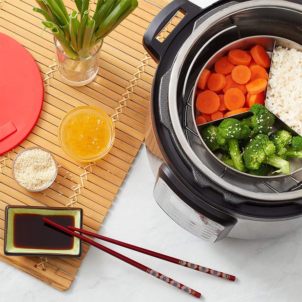 KitchenCraft Instant Pot Stainless Steel Round Cook/Bake Pan 18cm x 5cm - Red