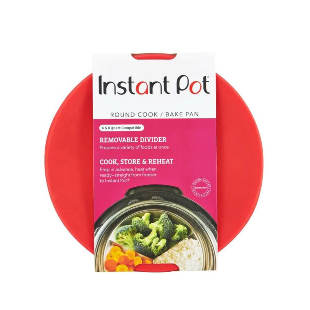 KitchenCraft Instant Pot Stainless Steel Round Cook/Bake Pan 18cm x 5cm - Red