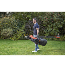 Black & Decker Corded Electric Lawn Mower With Ergonomic Bike Handle 1400W 34cm 240V - Orange/Black