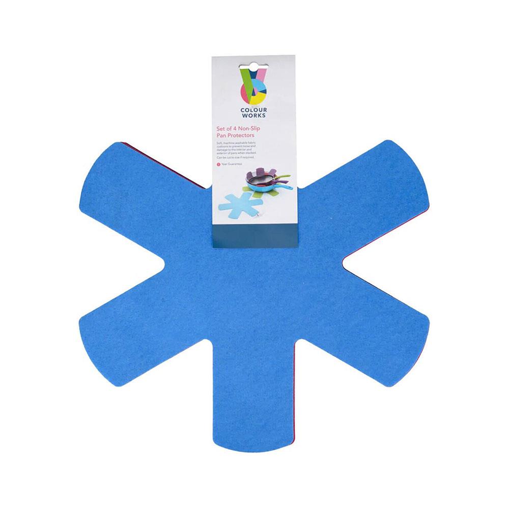 KitchenCraft Colourworks Pan Separators Non-Slip Anti-Scratch Pan Protectors 38cm - Set of 4 Secondary image