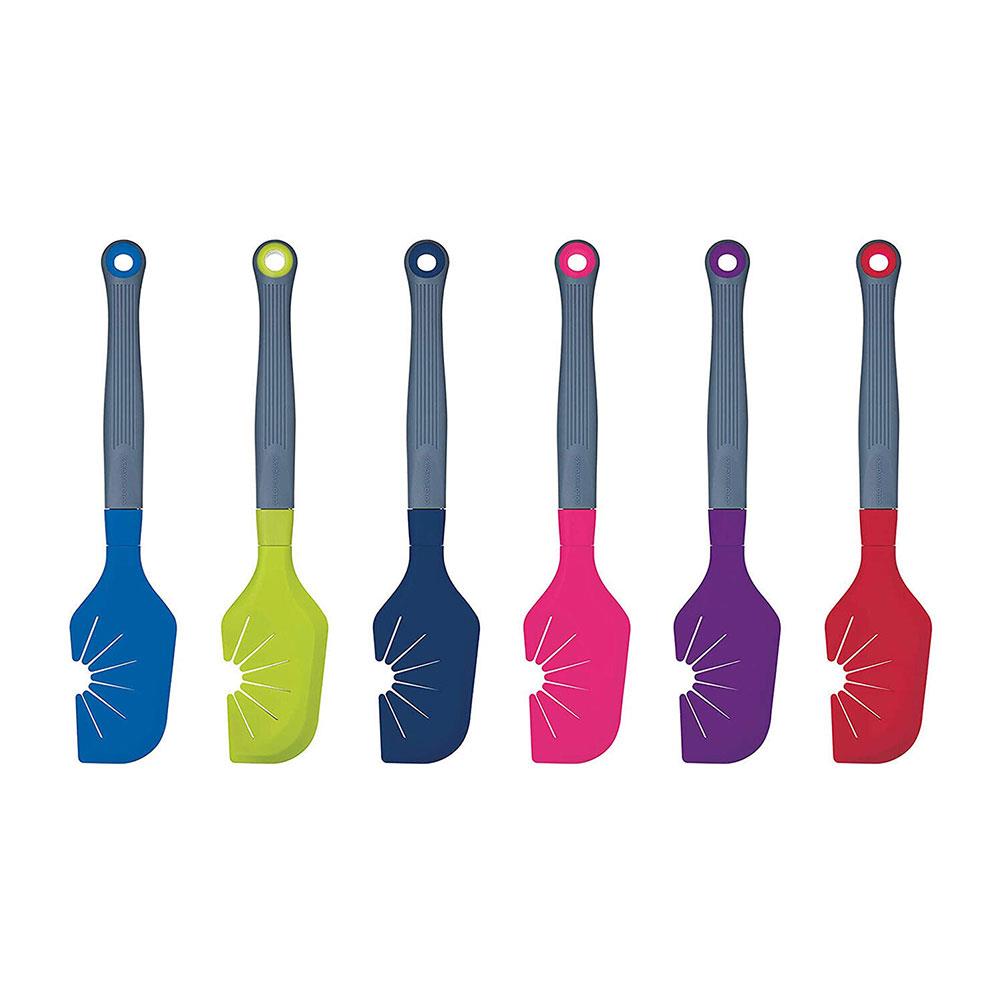 KitchenCraft Colourworks The Swip Silicone Whisk Scraper/Spatula 29cm - Purple