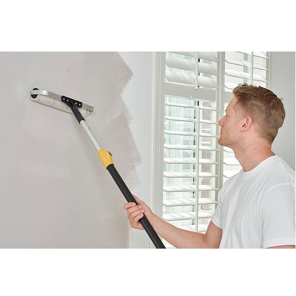 Coral Endurance Paint Roller Frame With Fixed Double Arm Design For Extension Poles 12 Inch - Black