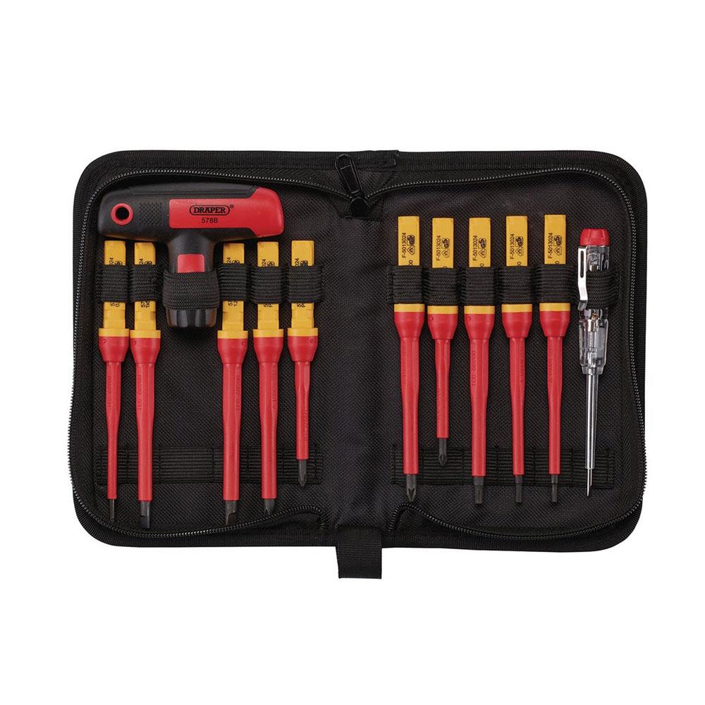 Draper Interchangeable Blade Screwdriver Set - 12 Piece