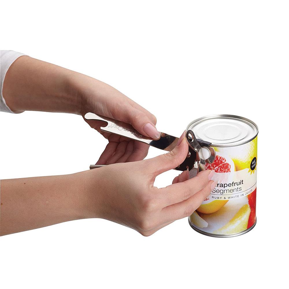 KitchenCraft Traditional Butterfly Wing Style Can Opener Metal 17.5cm - Silver