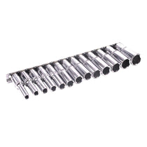 BlueSpot 3/8 Inch Metric Deep Socket Set 6-19mm - 13 Piece
