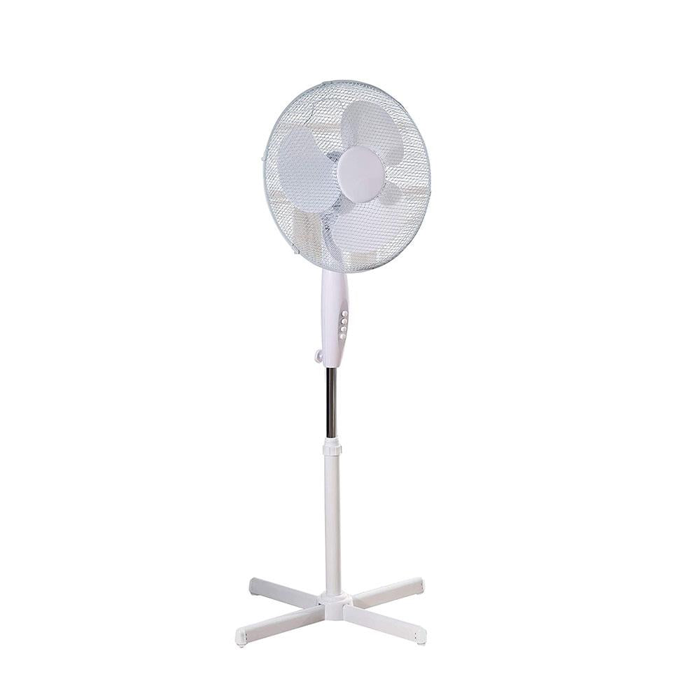 Daewoo 16 Inch Portable Pedestal Floor Fan 3 Speed Settings - Cross Base - COL1642 Main image