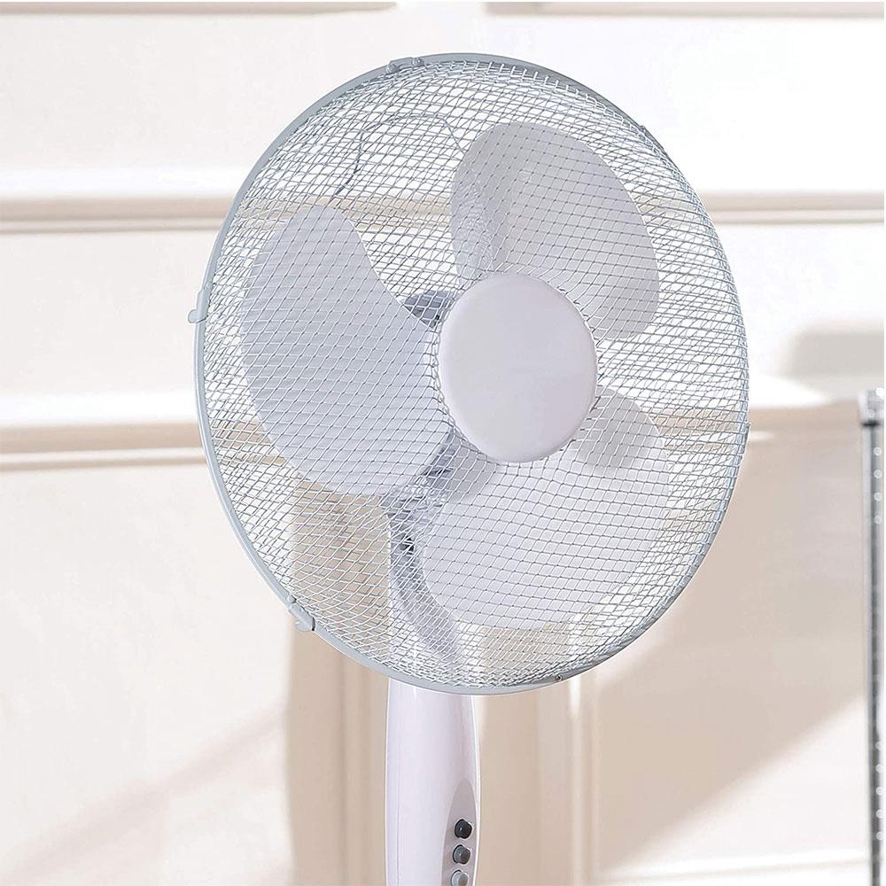 Daewoo 16 Inch Portable Pedestal Floor Fan 3 Speed Settings - Cross Base - COL1642