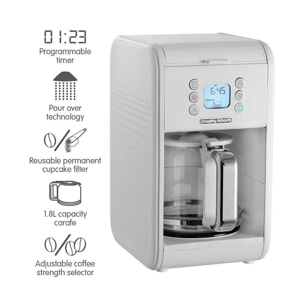 Morphy Richards Verve Pour Over Filter Coffee Machine 900W 1.8 Litre - White Secondary image