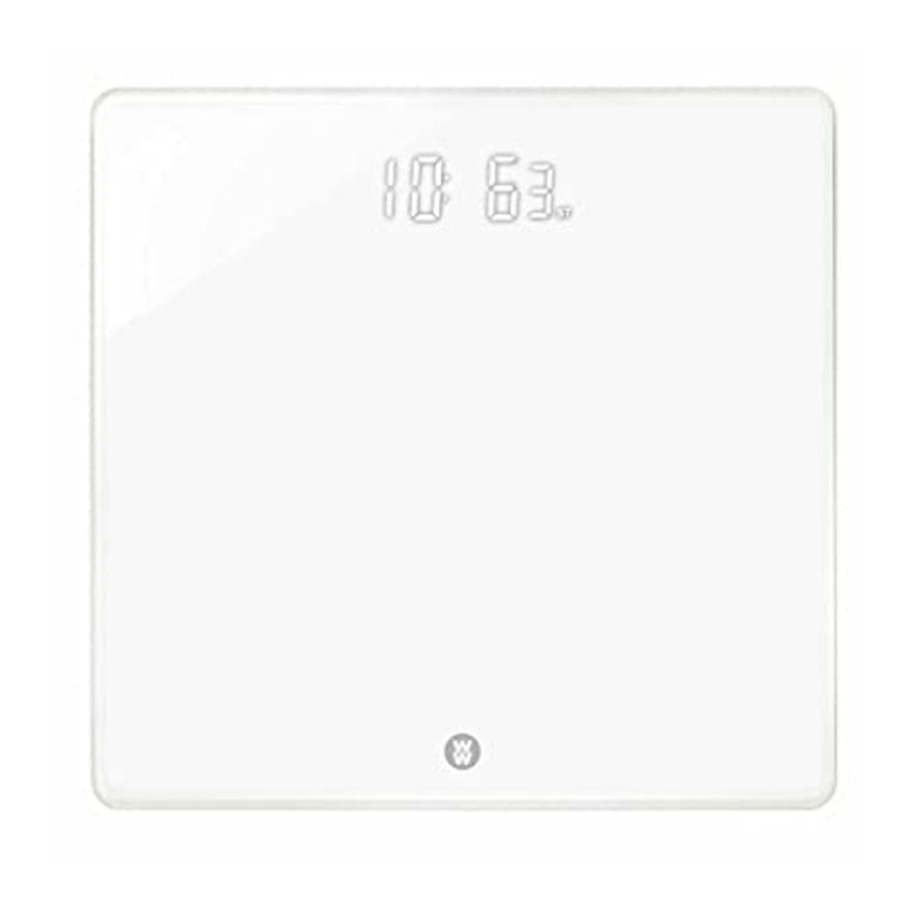 Weight Watchers Bathroom Weigh Scale LED Display Glass 182kg - Super White