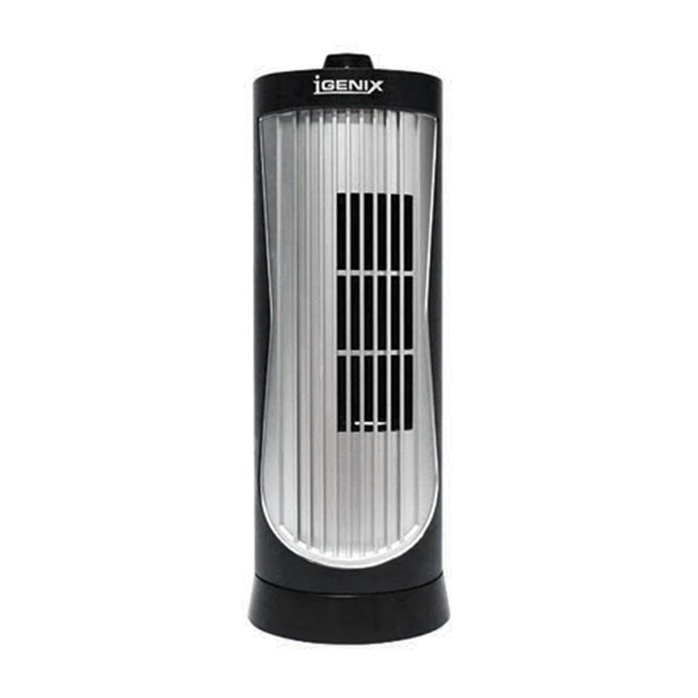 Igenix 12 Inch Oscillating Mini Tower Fan With 2 Speed Settings - Black Main image