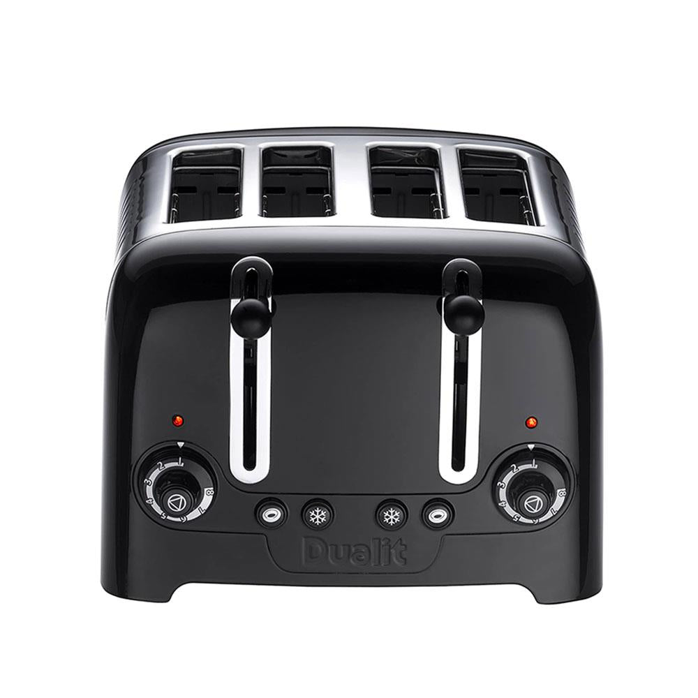 Dualit Lite 4 Slice Toaster High Gloss Stainless Steel 1260 W - Black Secondary image