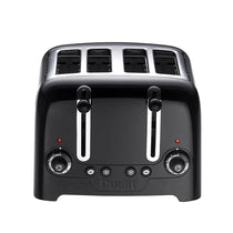 Dualit Lite 4 Slice Toaster High Gloss Stainless Steel 1260 W - Black
