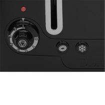 Dualit Lite 4 Slice Toaster High Gloss Stainless Steel 1260 W - Black