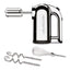 Dualit Hand Mixer With Flat Beaters Dough Hooks And Whisk Attachments 4 Speed Settings 400W - Chrome