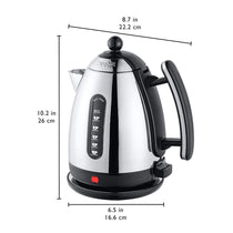 Dualit Lite Jug Kettle Stainless Steel 2400 W 1.5 Liter - Polished With Black Trim