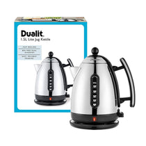 Dualit Lite Jug Kettle Stainless Steel 2400 W 1.5 Liter - Polished With Black Trim