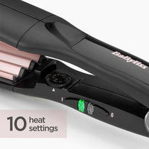 BaByliss The Crimper Hair Styler Tourmaline Ceramic Plates 10 Temperature Settings 210°C - Black