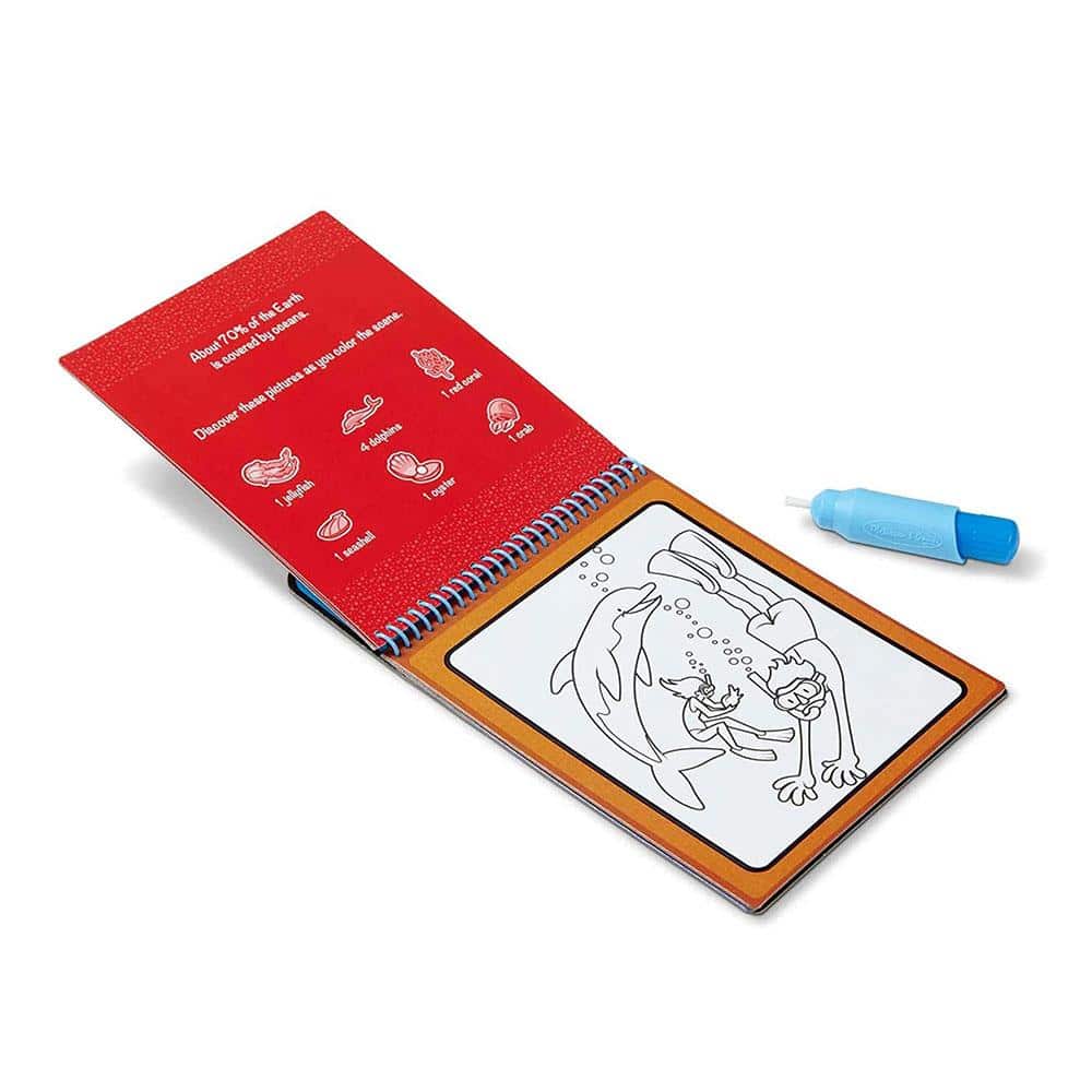 Melissa & Doug Water WOW! Adventure On The Go Travel Activity Water Reveal Pad - Multicolour