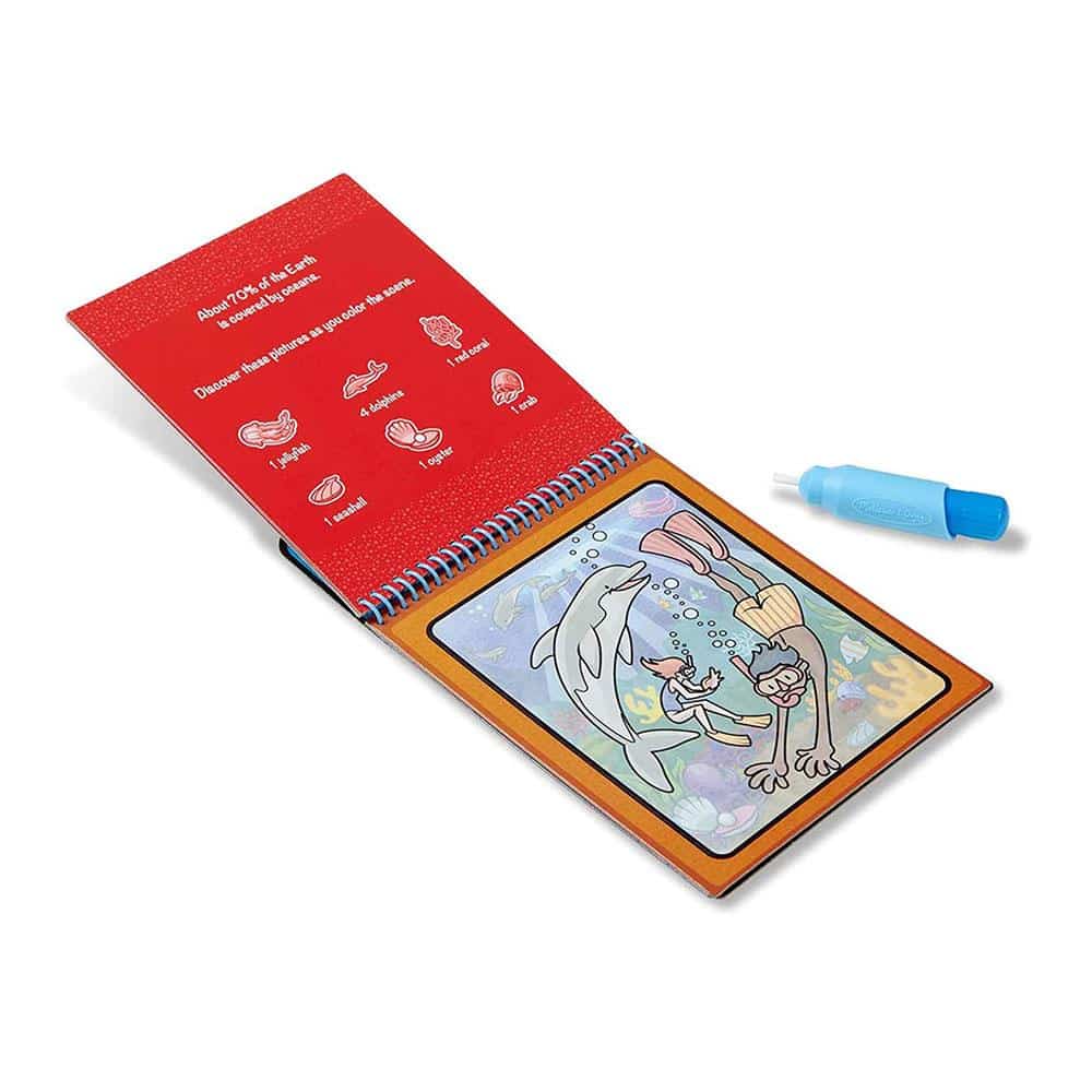 Melissa & Doug Water WOW! Adventure On The Go Travel Activity Water Reveal Pad - Multicolour