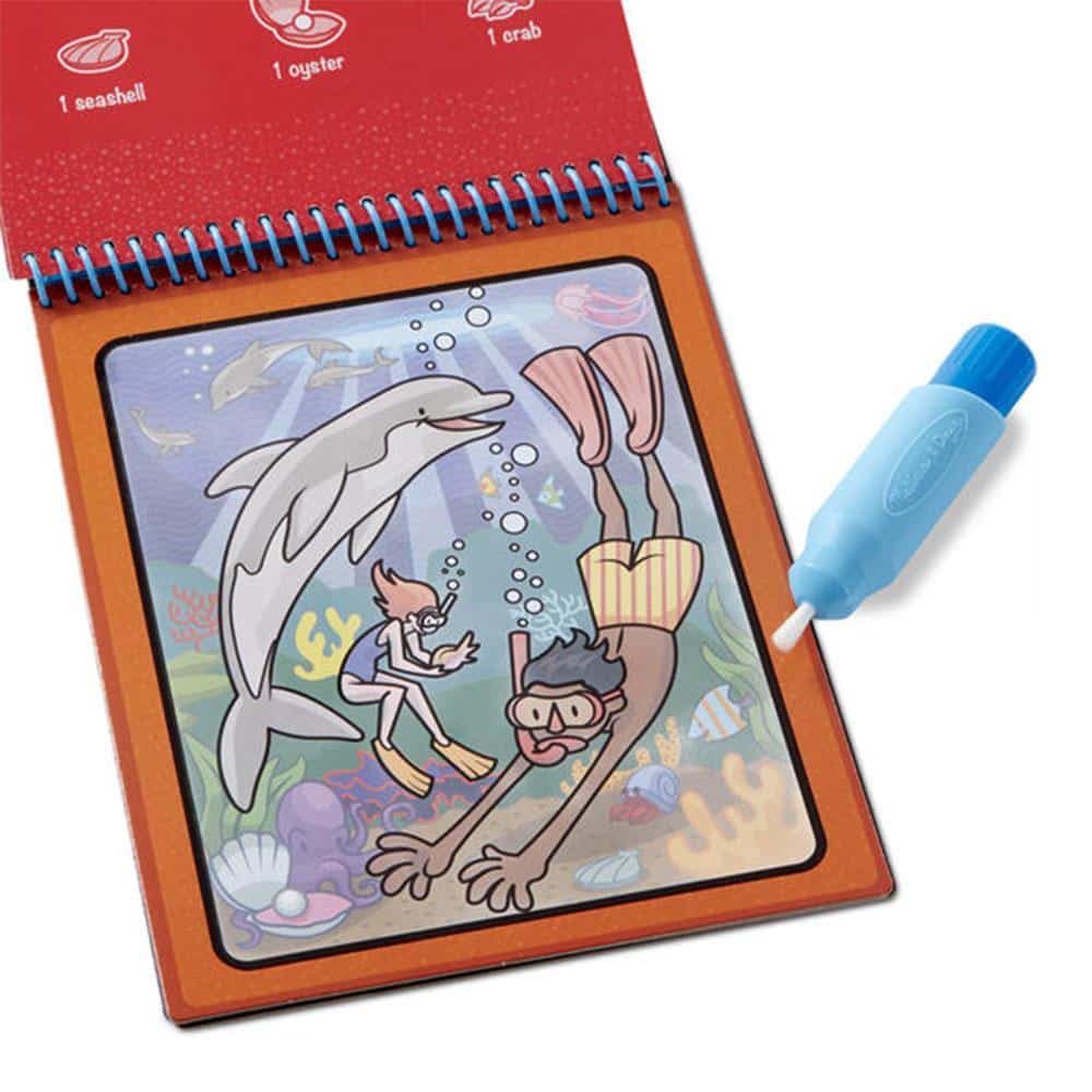 Melissa & Doug Water WOW! Adventure On The Go Travel Activity Water Reveal Pad - Multicolour